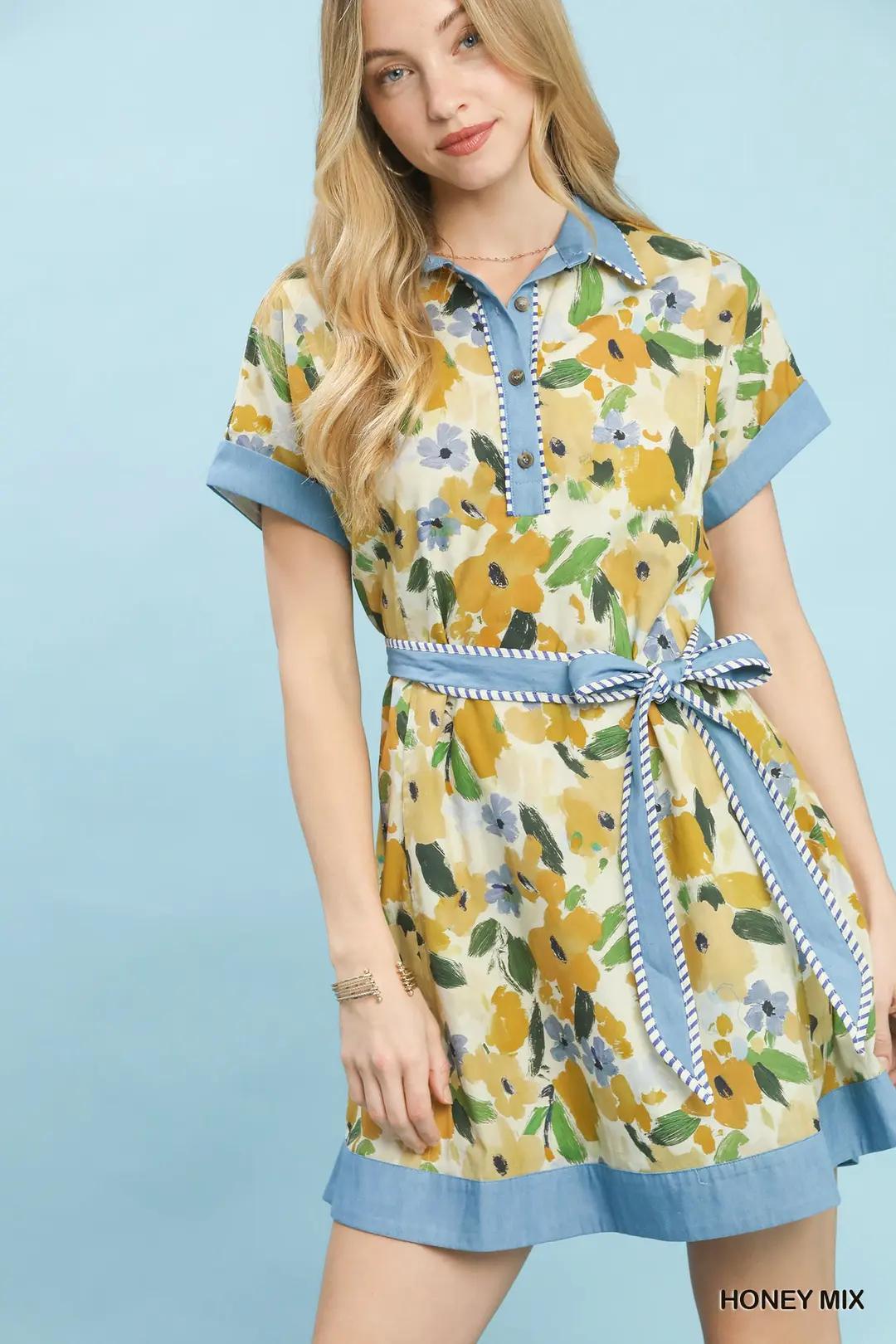 Honey Mixed Mini Dress