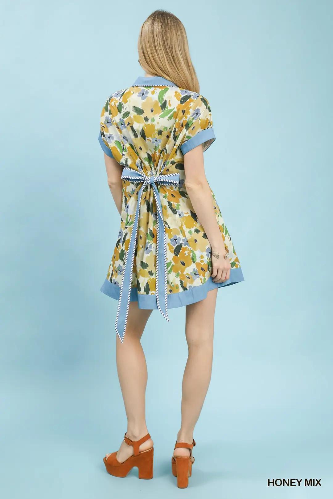 Honey Mixed Mini Dress