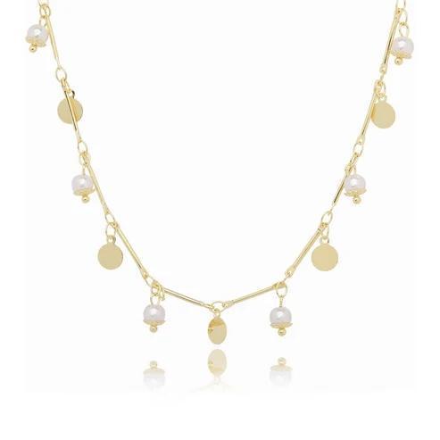 Luna Pearl Disc Choker