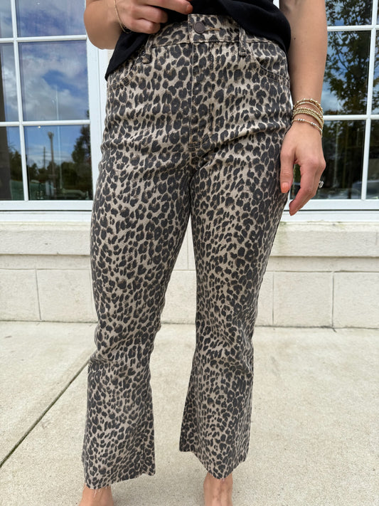 Leopard HR Crop Flare