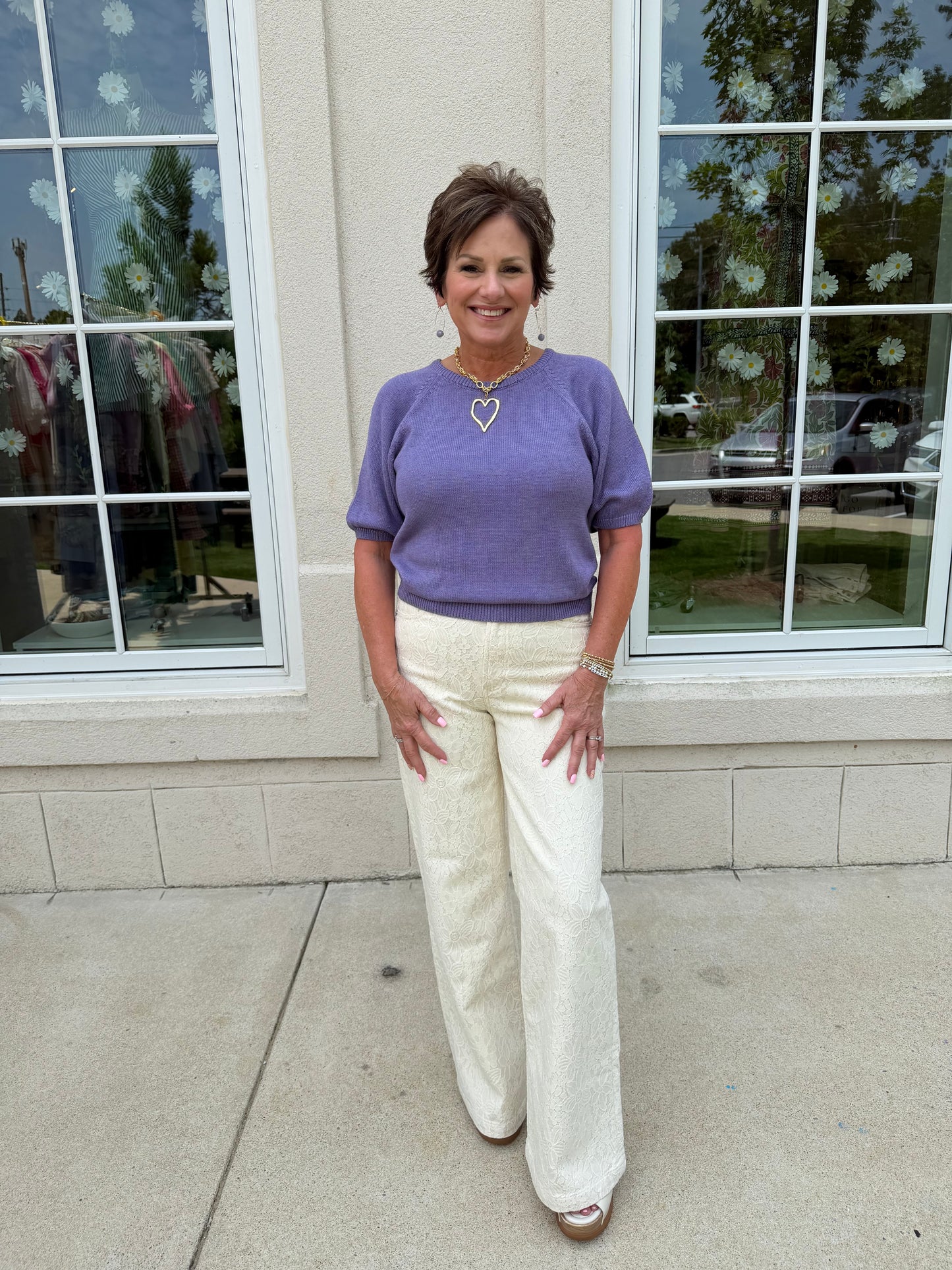Grape Ultra Soft Sweater Tee