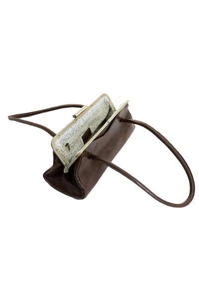 Chocolate Lady Frame Shoulder Bag