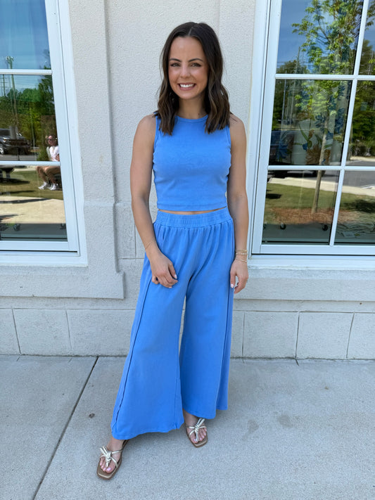 Coastal Palazzo Pant Set