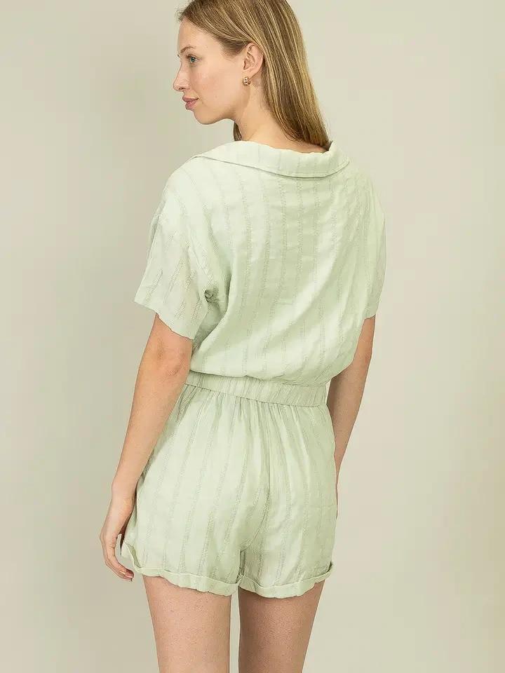 Honeydew Textured 2 Piece Set