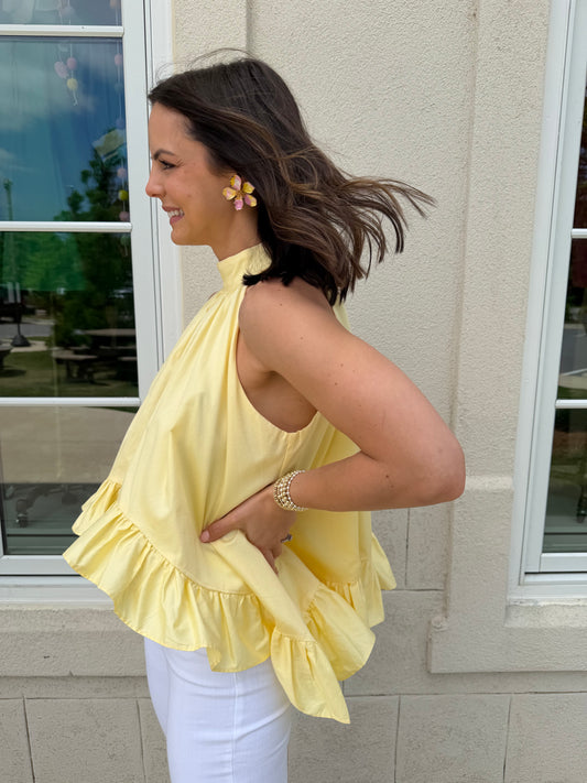 Butter Halter Flowy Top