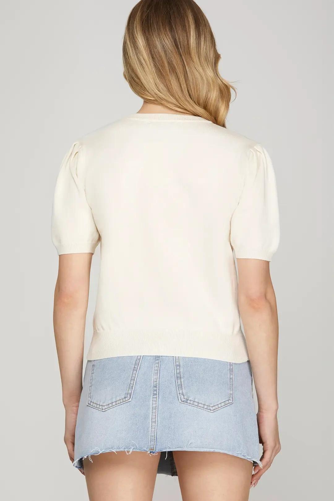 America Heart Sweater Top