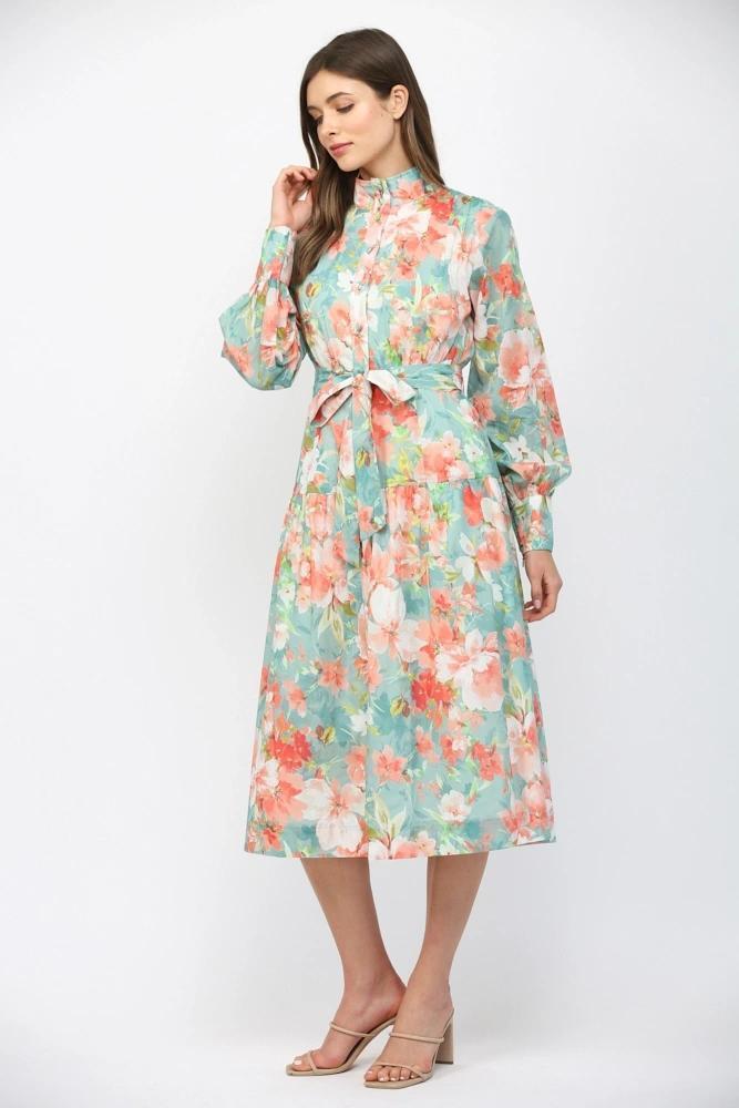Seafoam Multi Maxi Dress