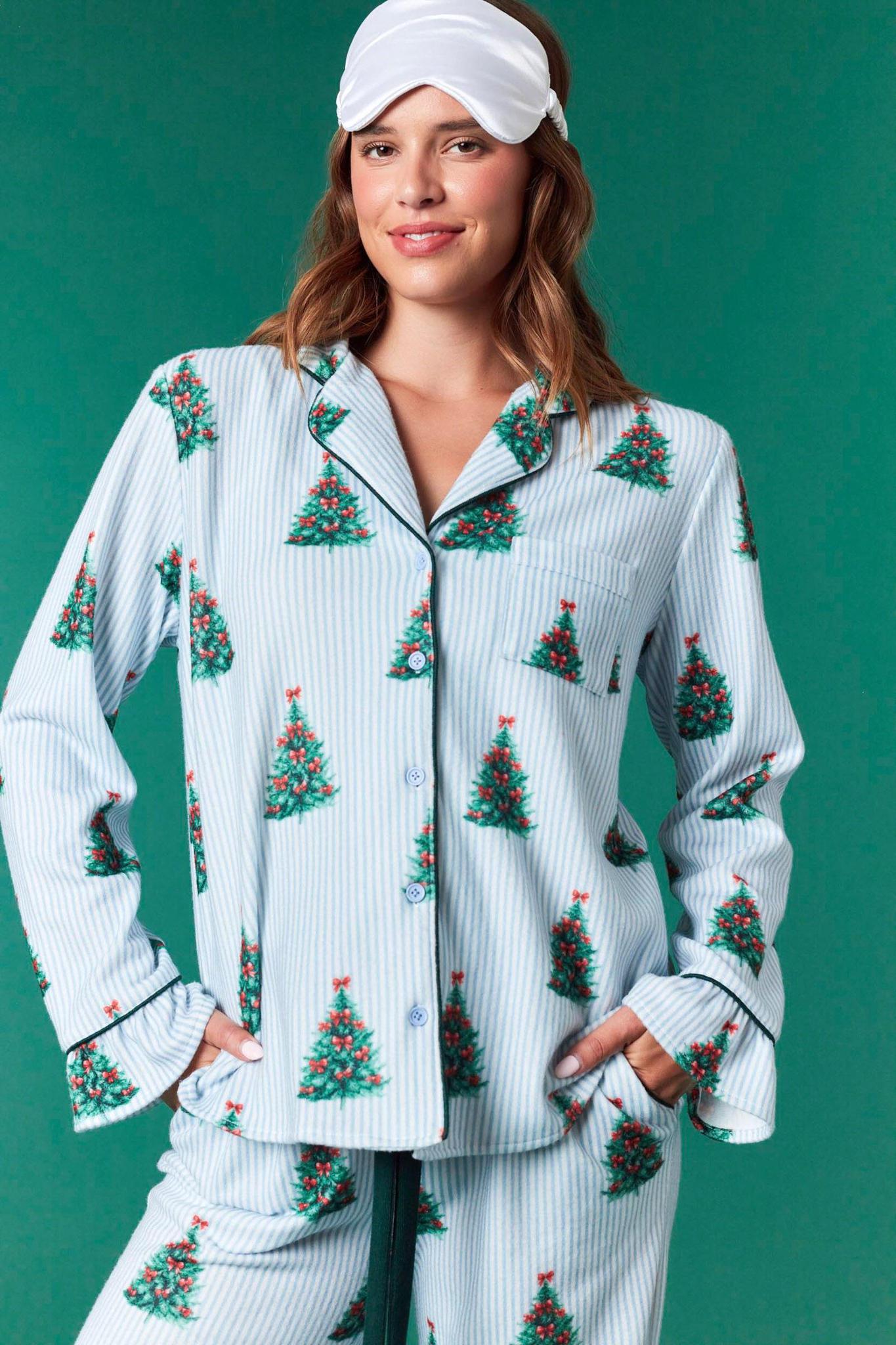 Christmas Tree Striped Pajamas