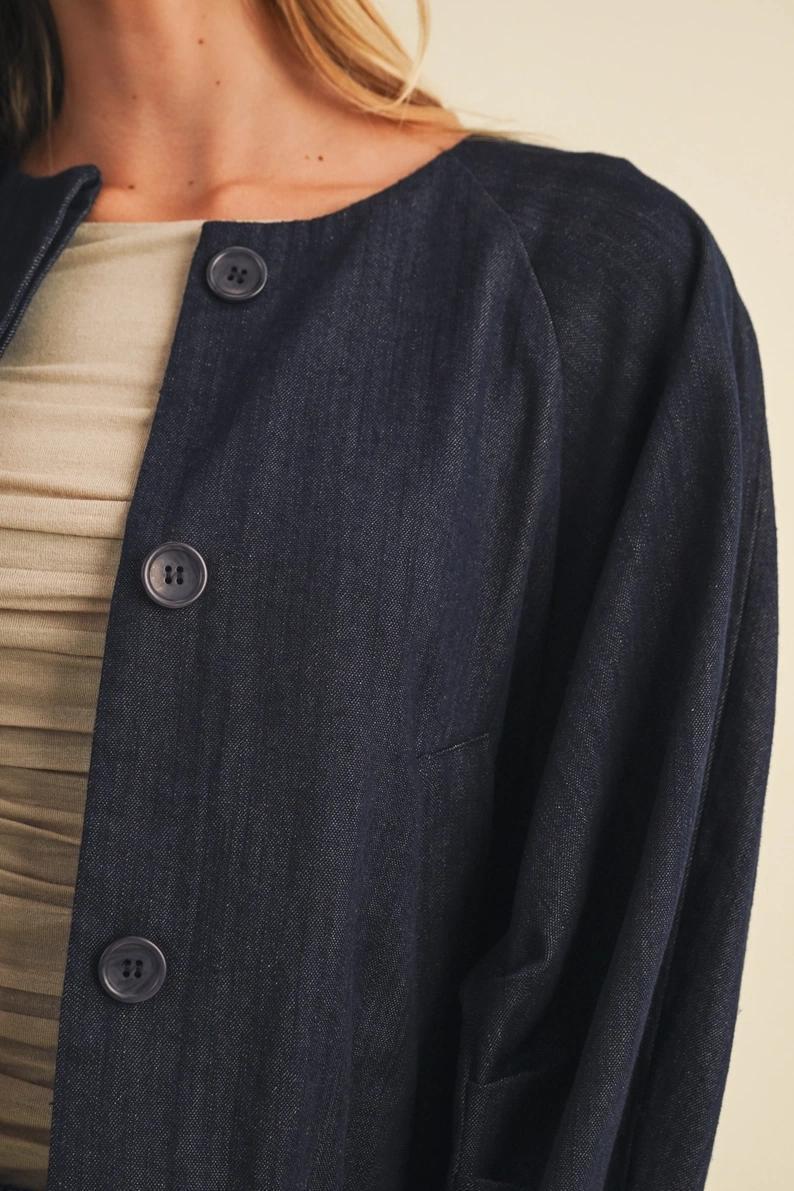 Indigo Bomber Jacket
