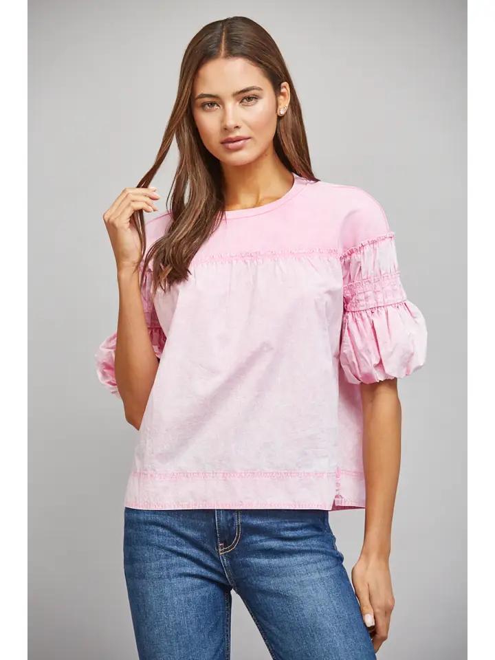 Prism Pink Mineral Washed Top