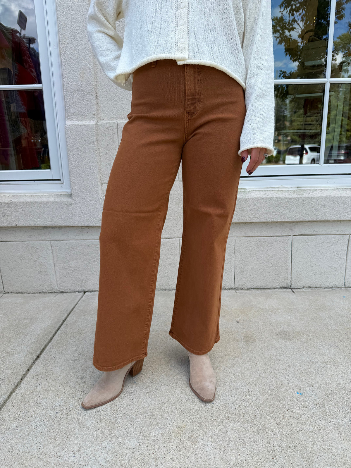 Rust Trouser Wide Leg Jen