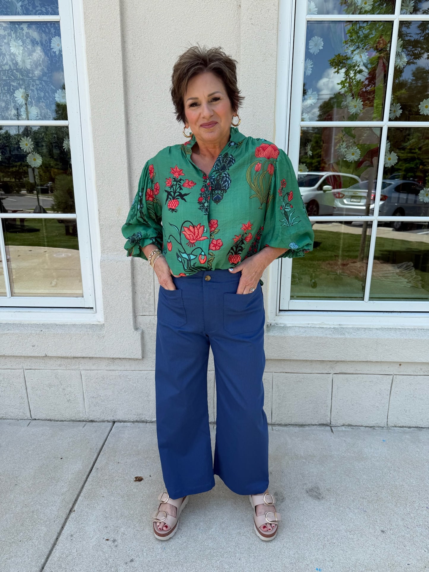 Royal Blue Wide Leg Pants