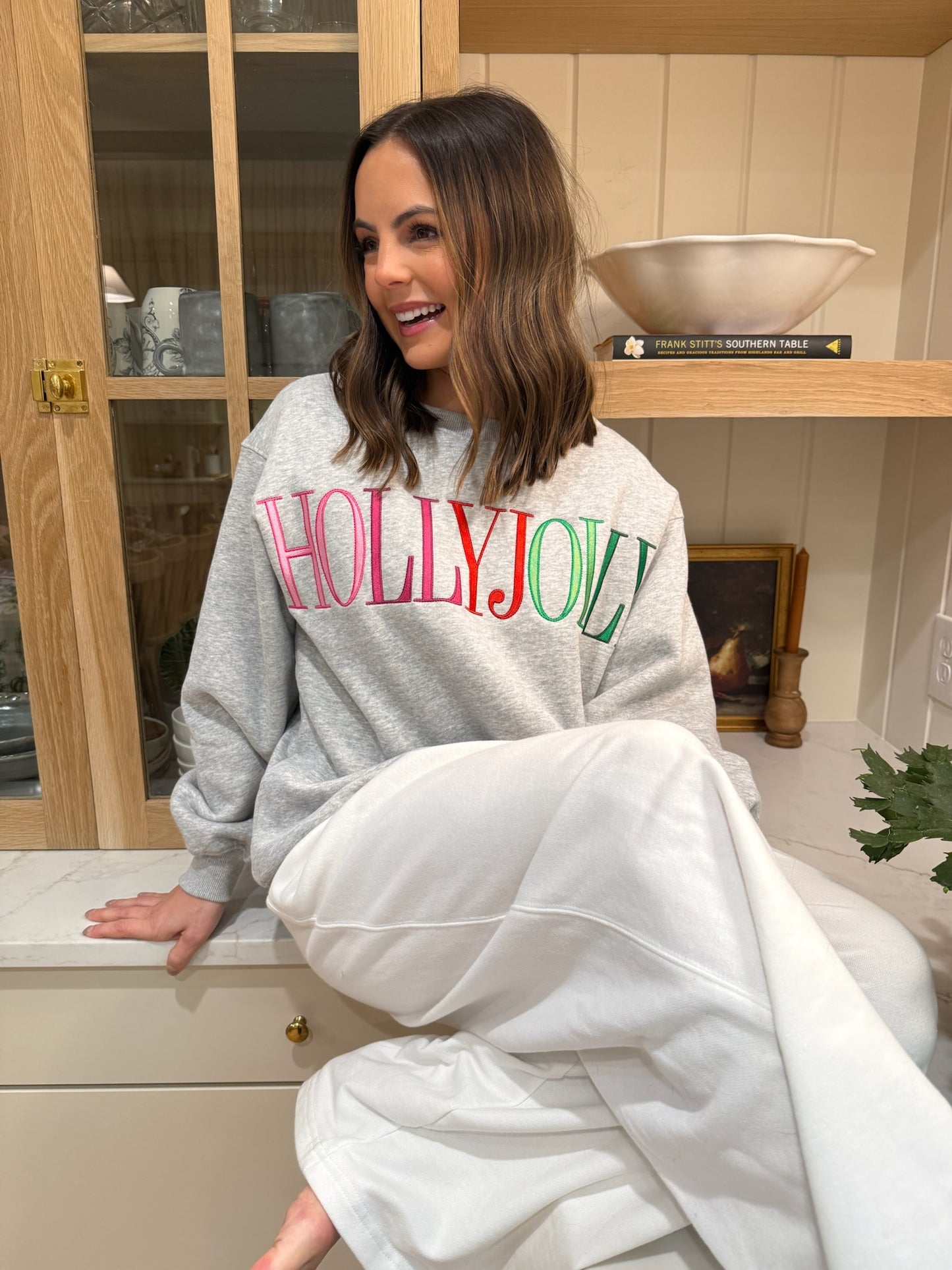 Grey Holly Jolly Sweatshirt