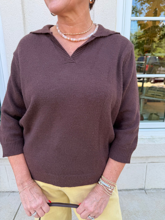 Chocolate Melange Sweater