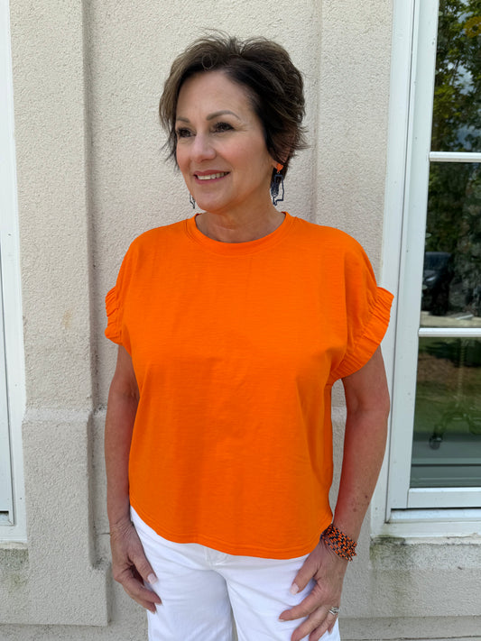 Tangerine Oversized Top