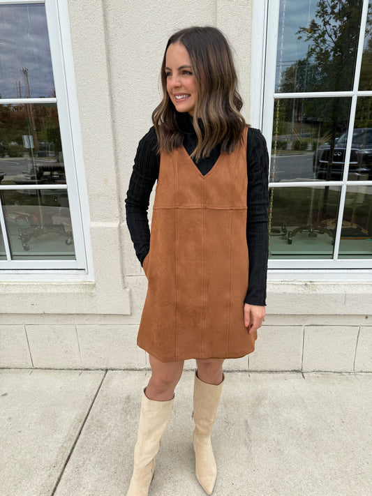 Lt Brown Suede Mini