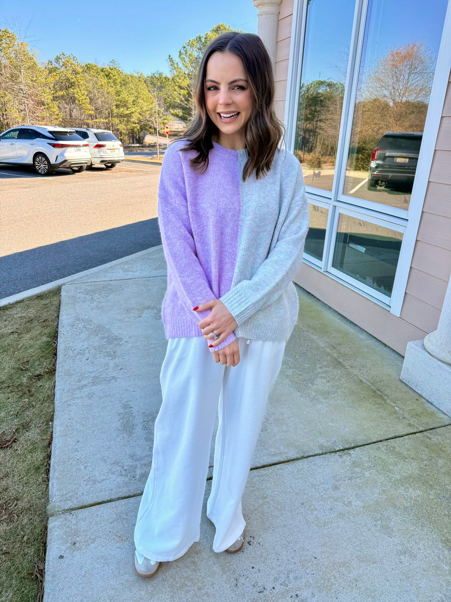 Lavender Pullover Sweater