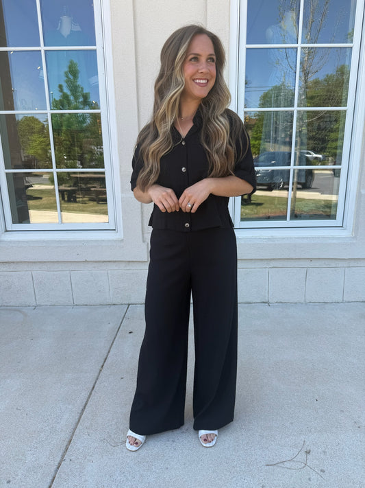 Black Soft Wash Viscose Set