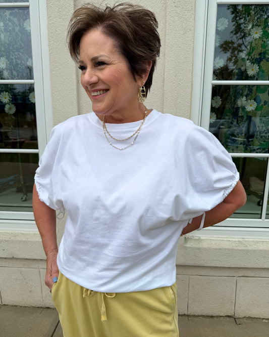 Off White Dolman Sleeve Tee