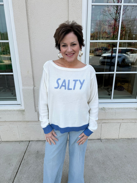 Boatneck Salty Sweater
