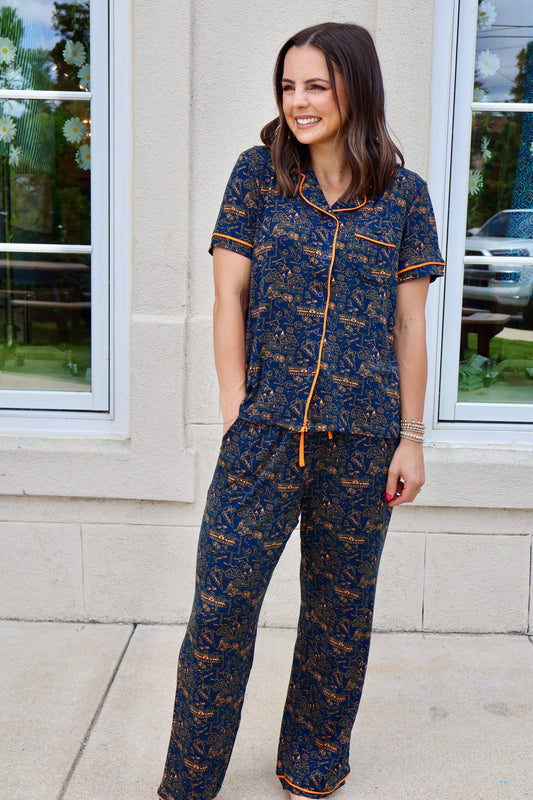 Team Auburn Toile Pajamas