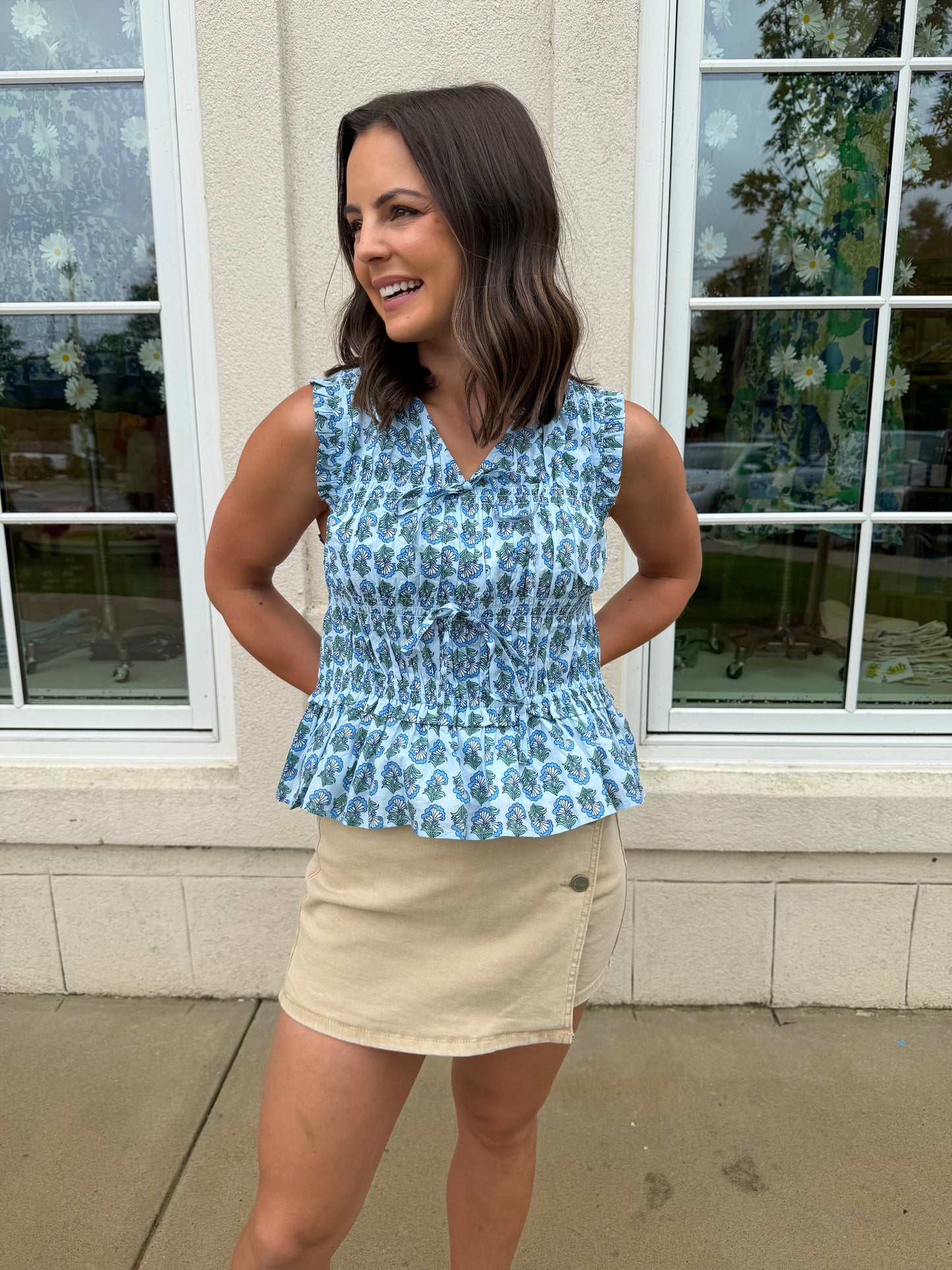 Latte HR Button Down Skort