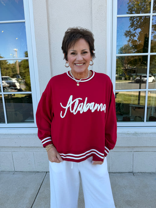 Millie Alabama Script Sweatshirt