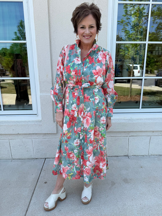Seafoam Multi Maxi Dress