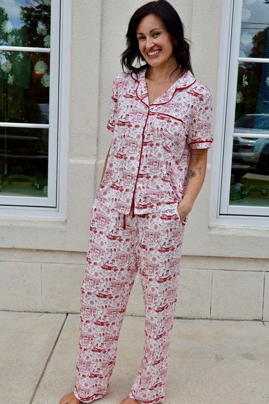 Team Bama Toile Pajamas
