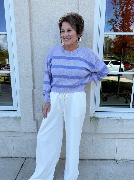 Off White Wide Leg Sweatpant