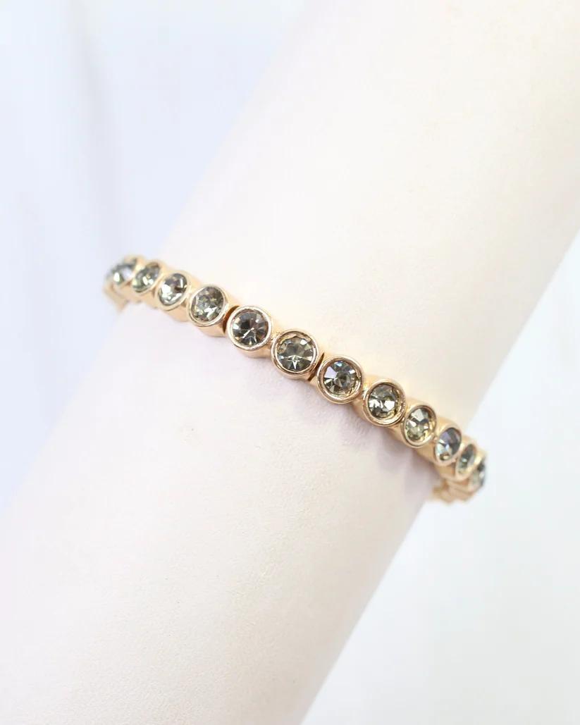 Castile Black Diamond Stretch Bracelet