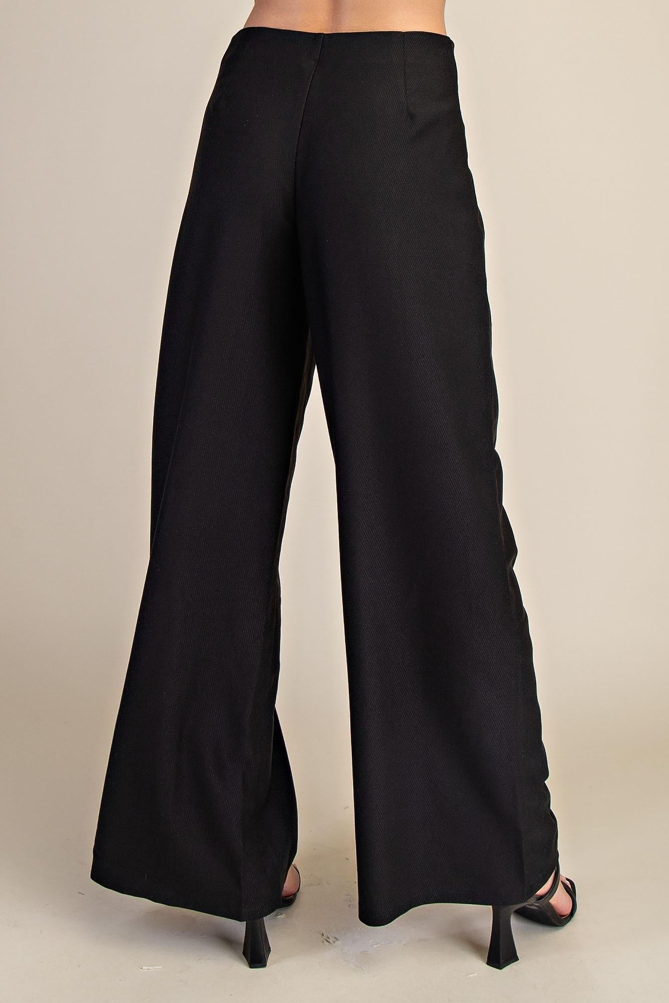 Black Straight Leg Dress Pants