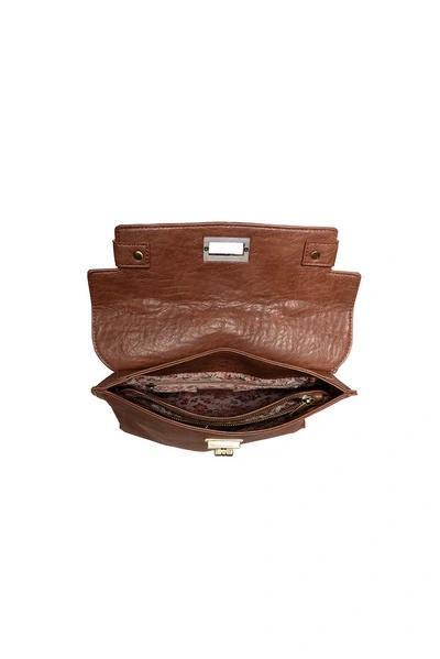 Toffee Robin Sueded Turnlock Backpack