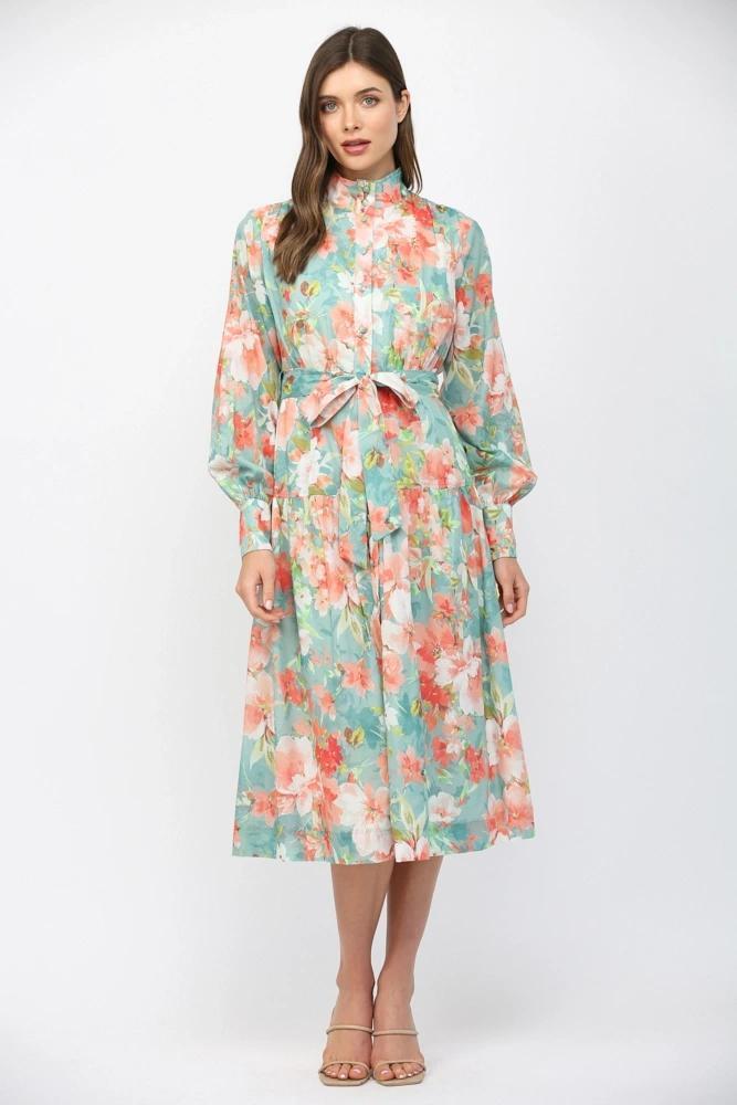 Seafoam Multi Maxi Dress