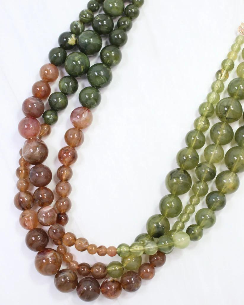 Alexander Olive Multi Necklace