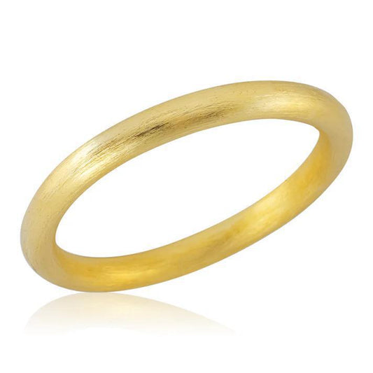 Everybody's Fav Bangle - Brushed 18K Gold Plated