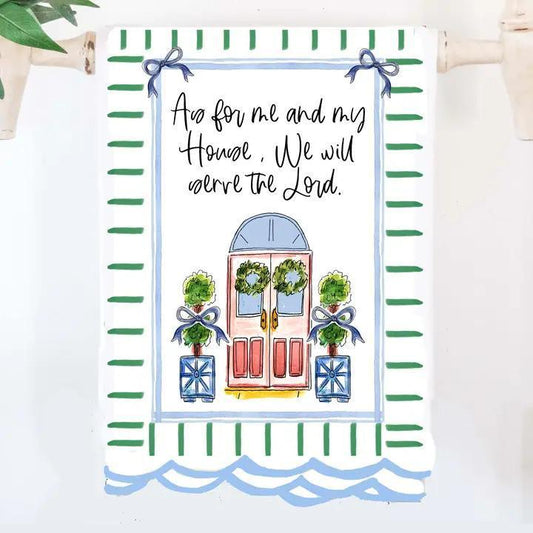 "As For Me and My House" Tea Towel