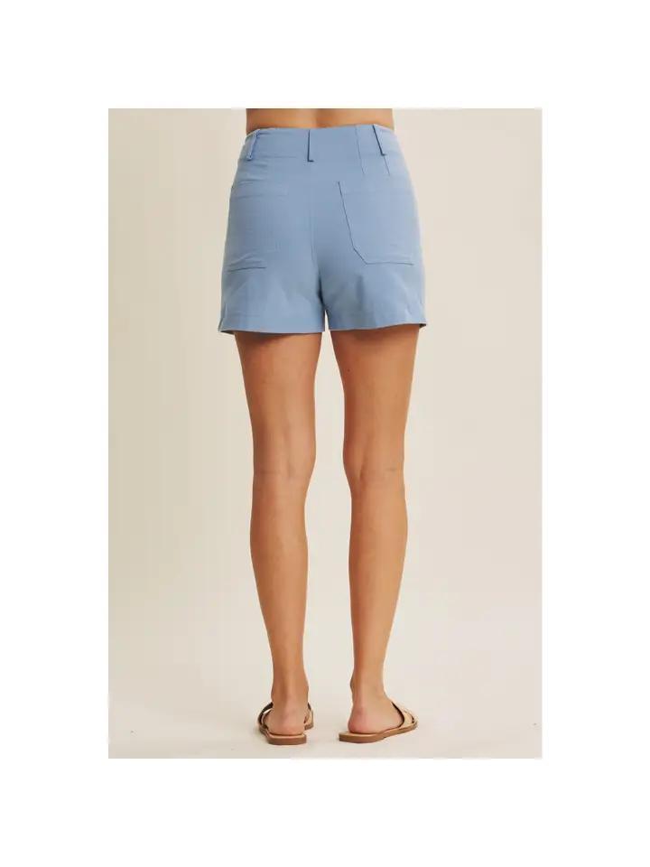 Light Denim Blue Shorts