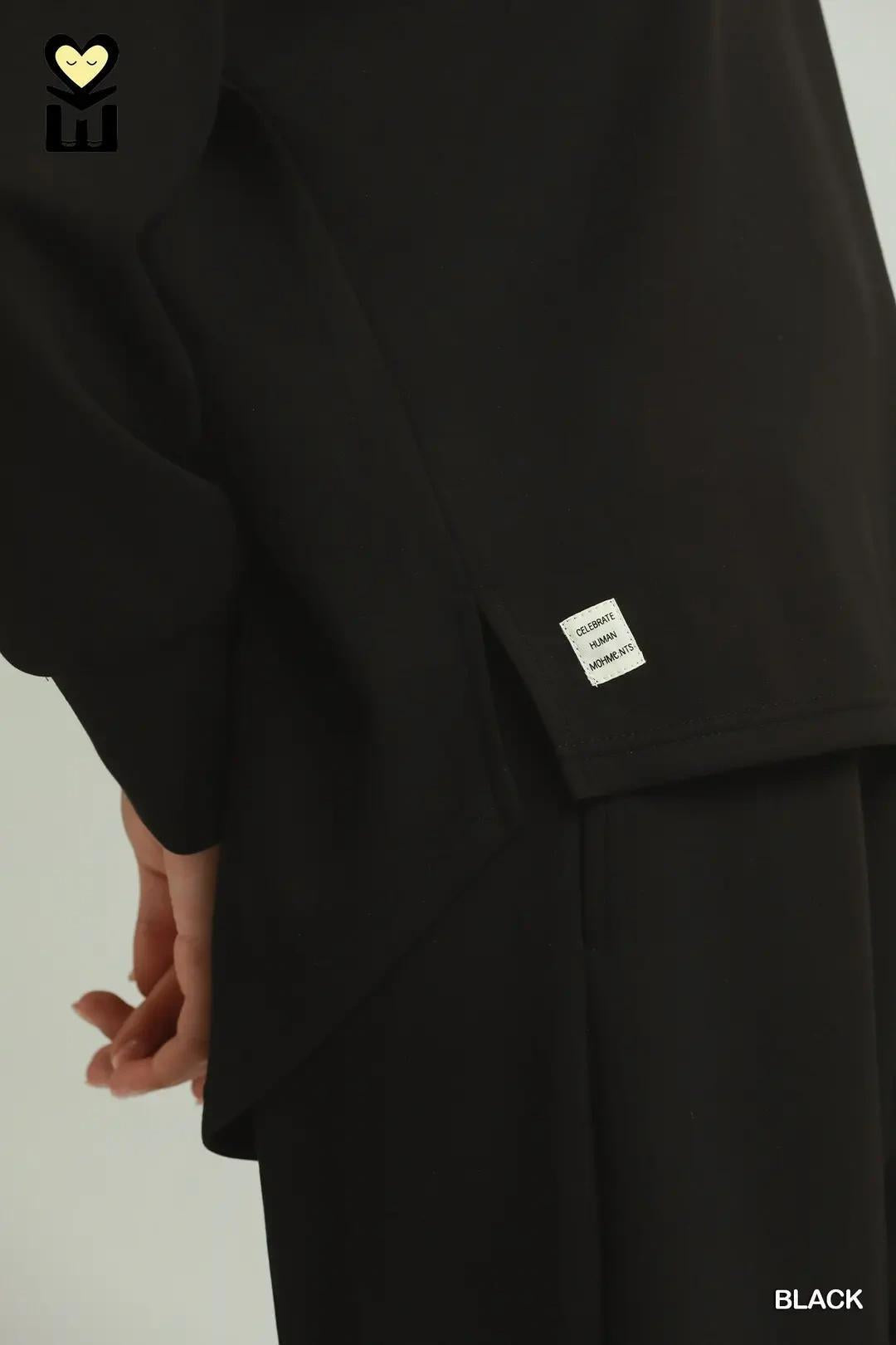Black Luxeknit Pant Set