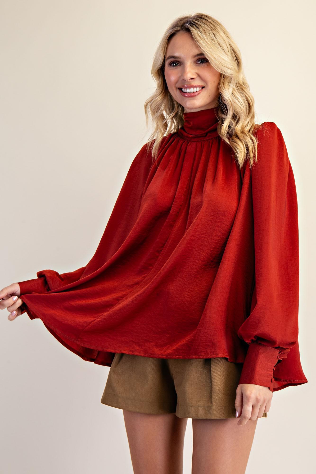 Sienna High Neck Blouse