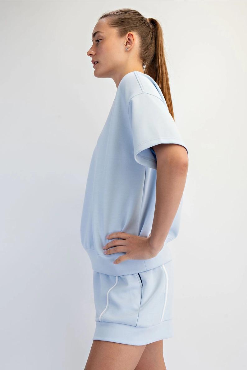 Frost and Cream Modal Short Set