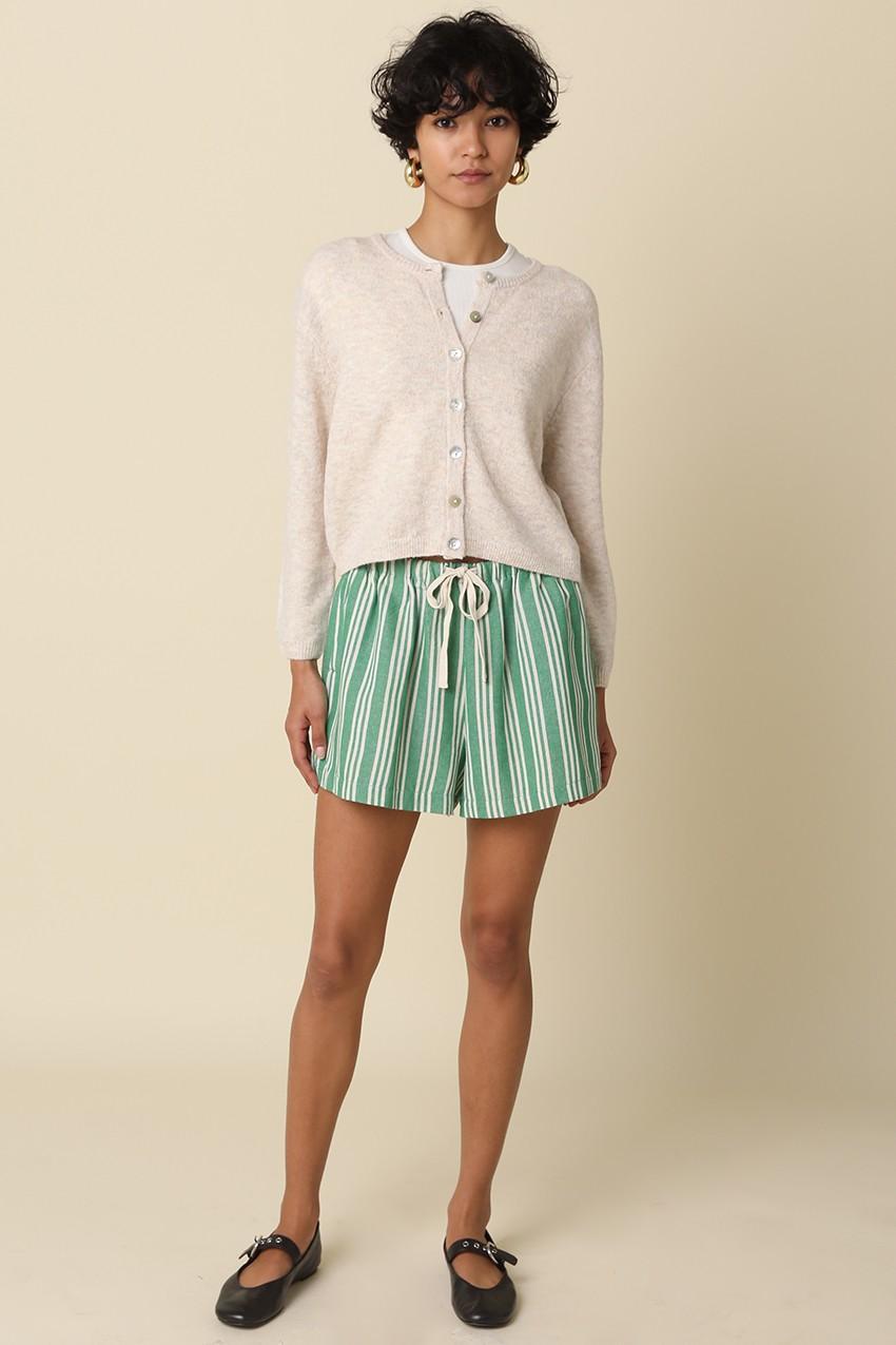Green Rowan Striped Shorts