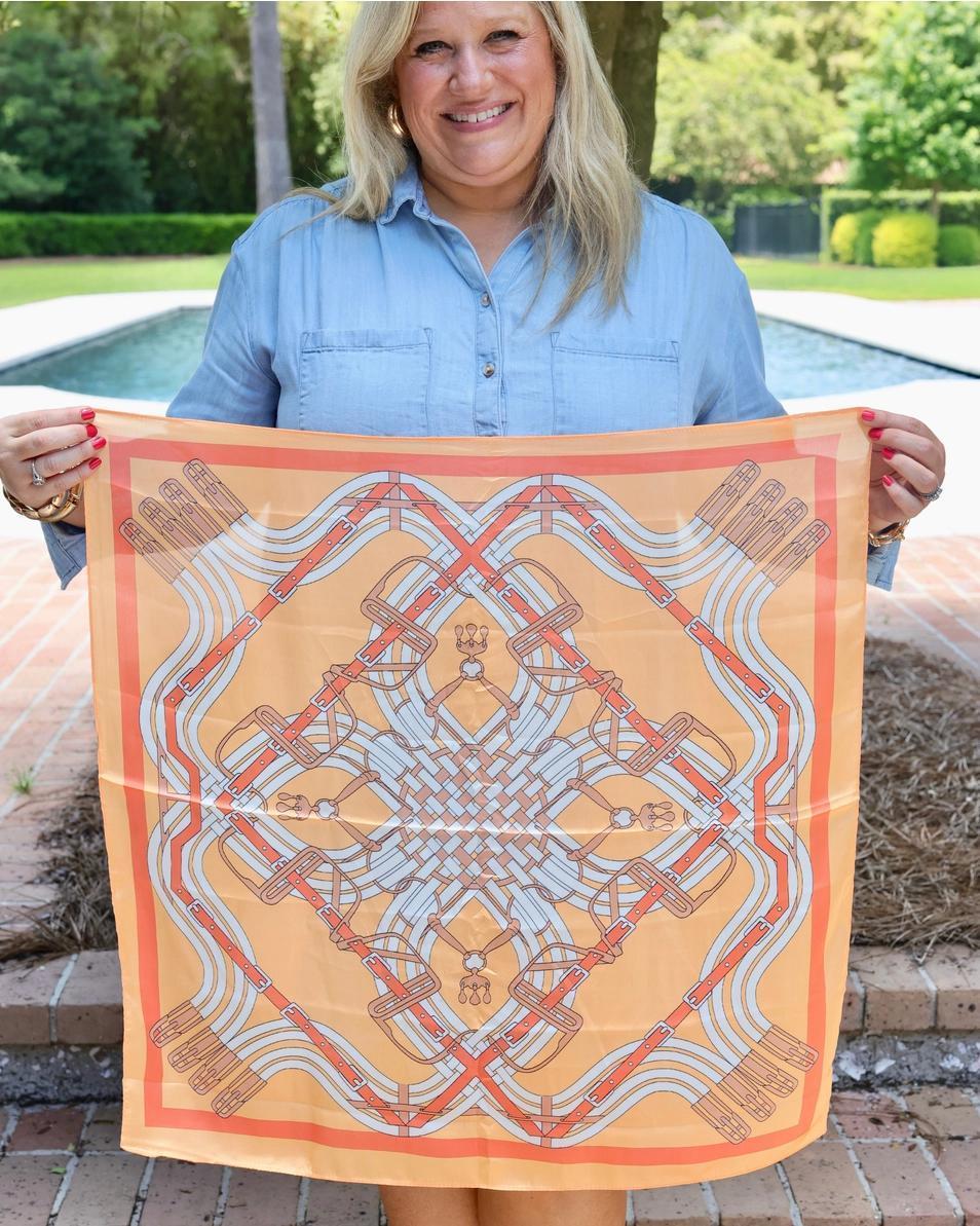 Diane Equestrian Print Scarf