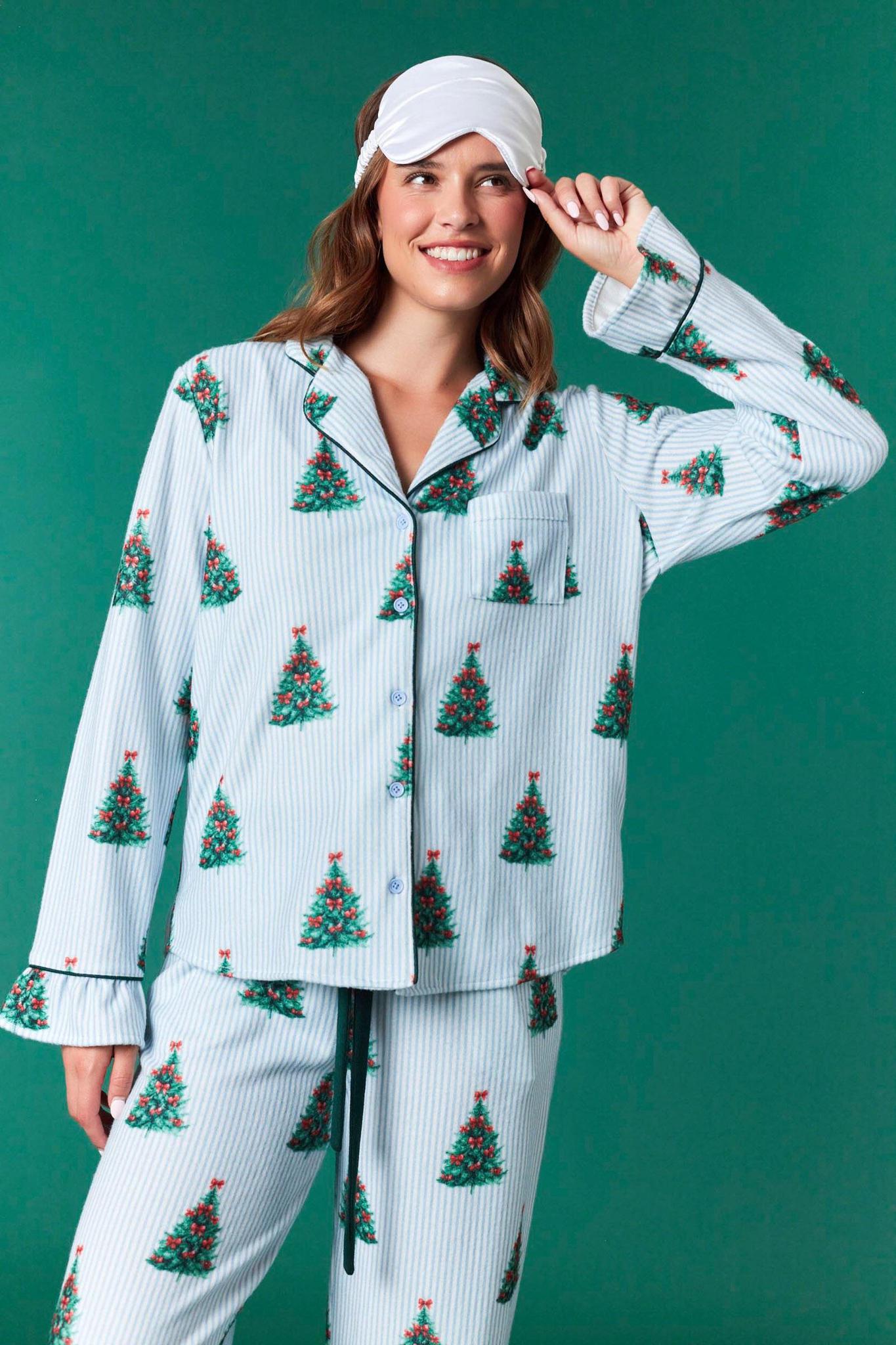 Christmas Tree Striped Pajamas