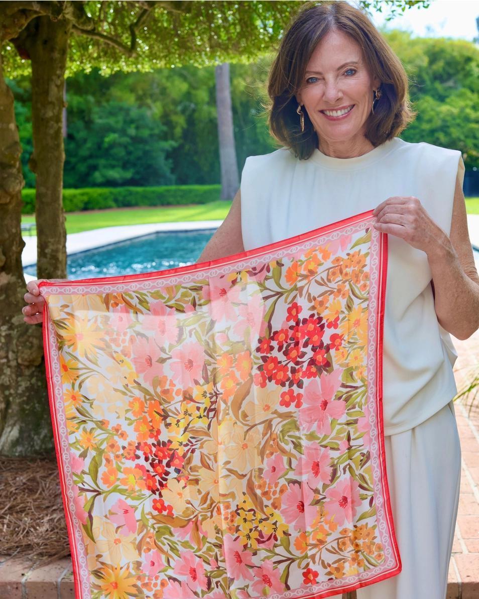 Elora Floral Print Scarf
