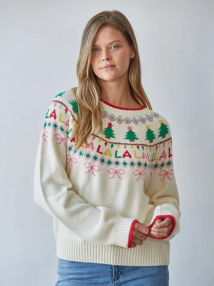 Christmas Jacquard Detail Sweater