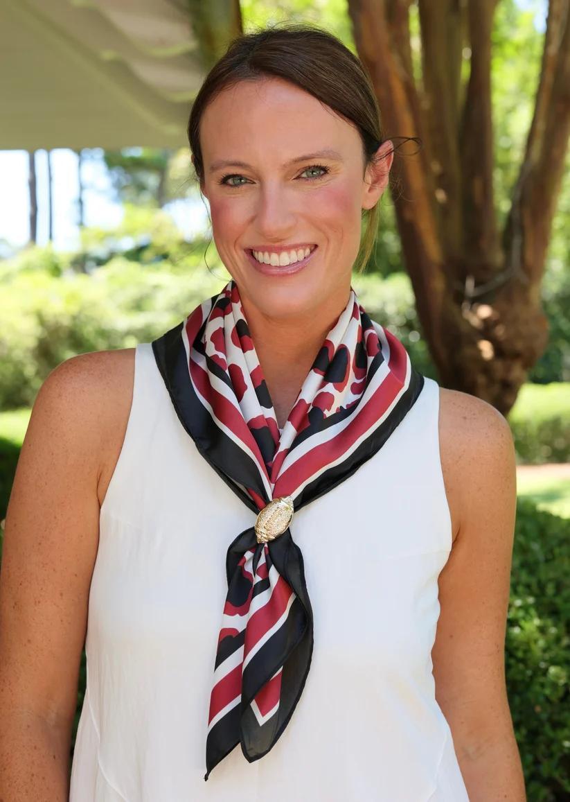 Meredith Garnet/Black Scarf Med.