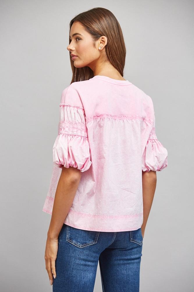 Prism Pink Mineral Washed Top