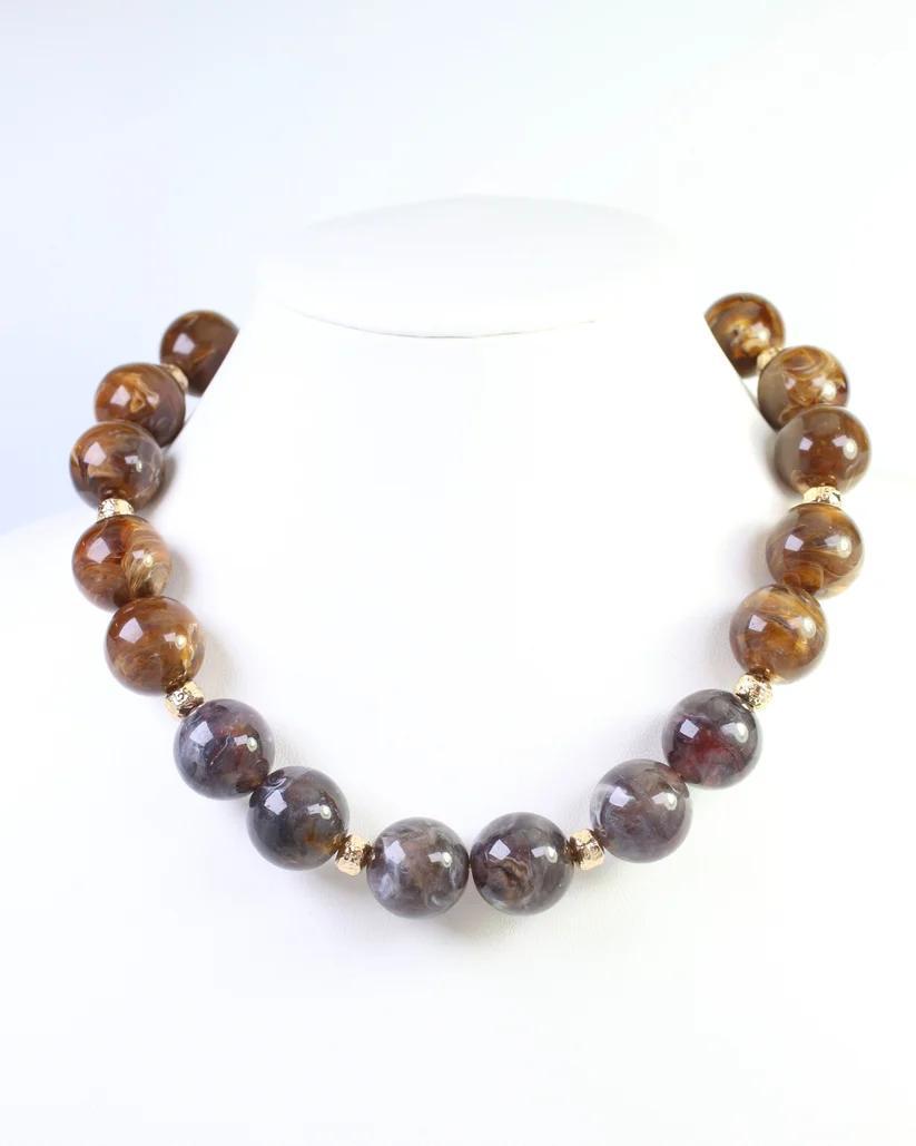 Talbot Grey and Tortoise Necklace
