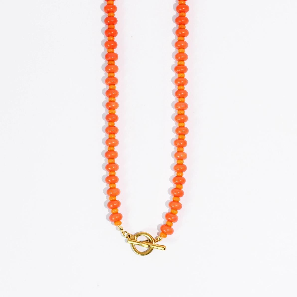 Candy Beads Orange Necklace